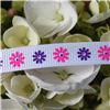 Order  Flower Ribbon - Gerbera Pink/Purple on White